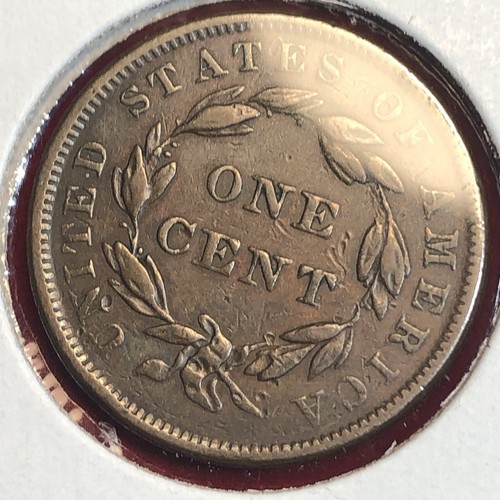 1839 Booby Head Coronet Head Large Cent Free Shipping - Picture 8 of 9