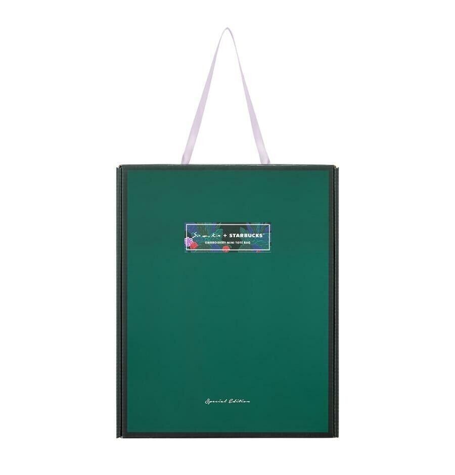 Starbucks korea 2024 Sun Woo Kim Dodo embroidery mini tote bag | eBay