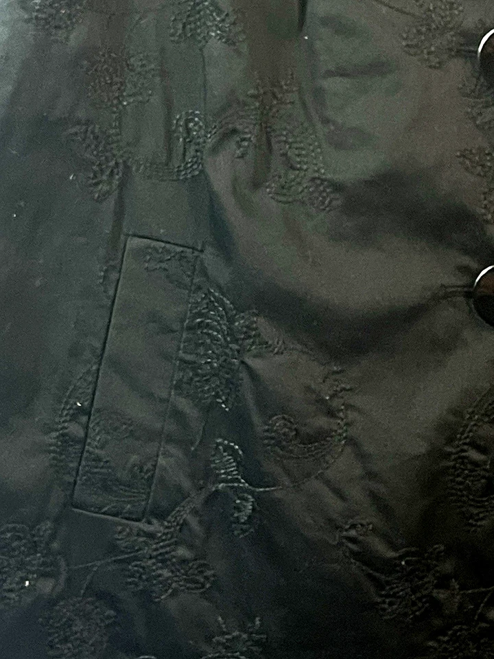 e.col.o.gie Women's Dress Jacket Blazer 1X Embroidered Two-Lined Black - Imagem 2 de 4