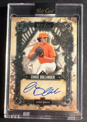 2022 Wild Card Five Card Draw Autographs Chase Dollander Rookie 