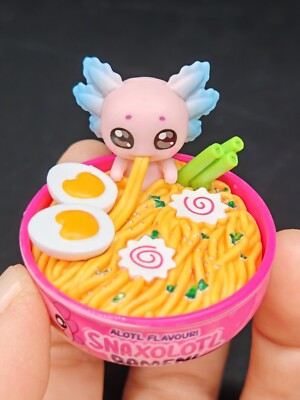 RARE Zuru Mini Brands Kawaii Snaxolotl Ramen Axolotl Cute figure