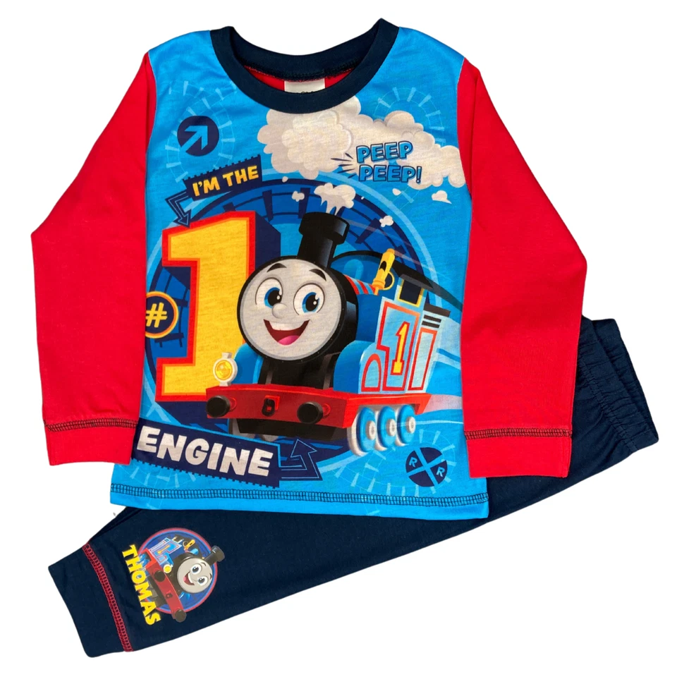 THOMAS & FRIENDS Jungen THOMAS THE TANK Schlafanzug, Pyjama 18 Monate - 5 Jahre Figur Nachtwäsche