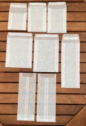 30 Wax Melt Packaging Glassine Bags Eco Peel & Seal 60gsm Envelopes UK made soap - Picture 2 of 3