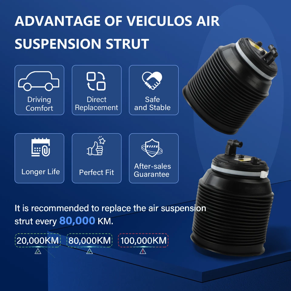 Rear Air Suspension Air Spring Bags Pair for 2005-2007 Toyota Sequoia 4808034010 Foto 3 de 4