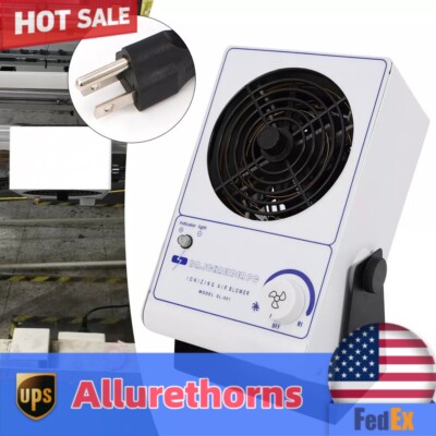 Anti-Static Ionizer Fan Ionizing Air Blower Ion Fan Discharge Static Eliminator