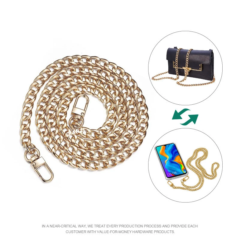 Metal Flat Chain Replacement Strap for Shoulder Bag Handbag Crossbody Bag Belts - Image 4 of 4