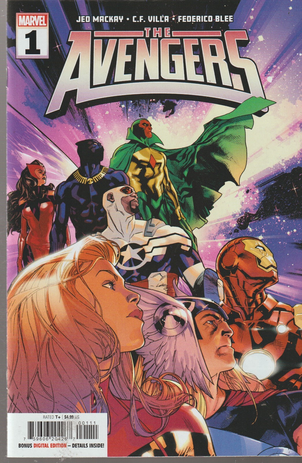 MARVEL COMICS AVENGERS #1 JULY 2023 1ST PRINT NM