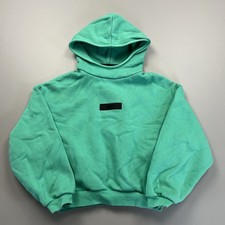 Fear Of God Essentials 'Seal' Hoodie Sweatshirt Kids 8 Teal Green FOG Heavyweigh