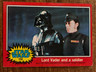 1977 Topps Star Wars Card #132 Lord Vader And A Soldier EX