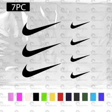1" and 0.5"  Heat Transfer  Iron On Logo  7pcs pick your color  sports diy decal