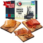 SeaBear Smoked Salmon Fillets Wild Alaska Sockeye Wild Pink Coho Fillets