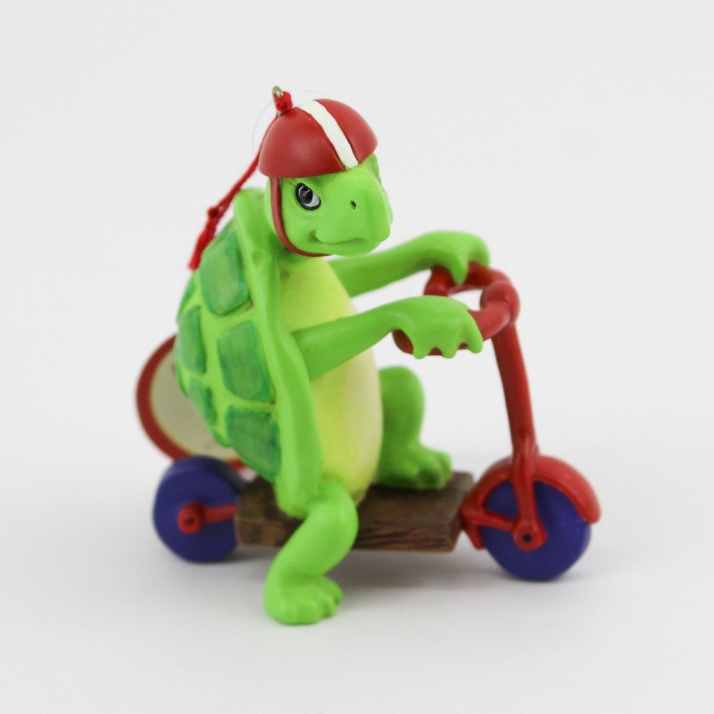 Dept 56 Toot & Puddle Otto Turtle Scooter Ornament Holly Hobbie 2001