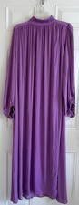 NWT Banana Republic FELISA Maxi Shirt Dress Sz M Mock Neck Lavender Quiet Luxury