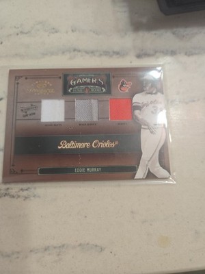 Eddie Murray 2005 Donruss Gamers Home & Road Triple Relic #023/100 Orioles HOF