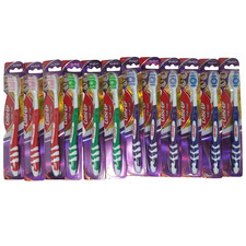 Close Up Right Angle Toothbrush w/Tongue Scraper MEDIUM bristle Toothbrushes 12x