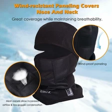 Balaclava Fleece Face Mask for Winter Cold Weather Ski Warm Windproof Beanie Hat