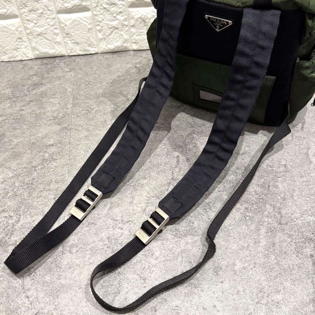 PRADA Backpack Drawstring Mini Rucksack Waist Pou… - image 9
