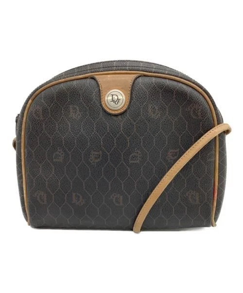 Sac bandoulière Christian Dior marron foncé