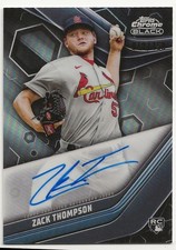 2023 Topps Chrome Black Zack Thompson Rookie Auto /150 #CBA-ZT