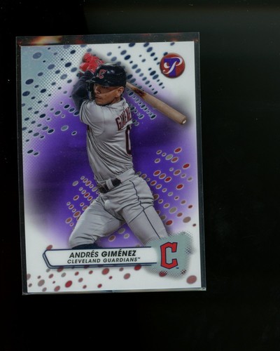 2023 Topps Pristine Purple Refractor #43 Andres Gimenez #d 30/99
