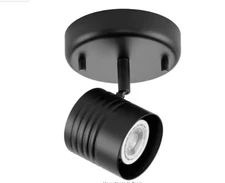 Kitson 1- Light Black Halogen Track Lighting Head