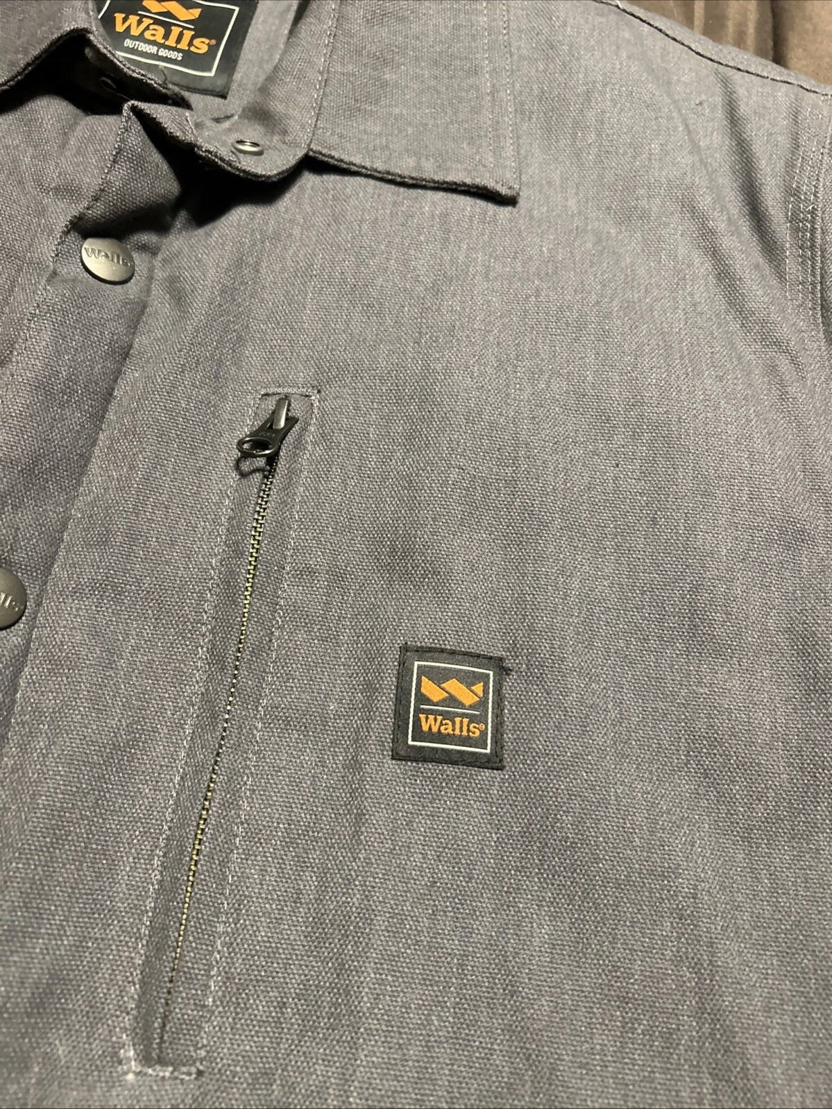 Walls Men's Lumberton Jack Shirt Jacket with Body Armor Fiber Lined Gray Size L - product detail image 2
