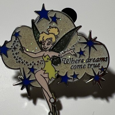 Disney Pin Tinker Bell Where Dreams Come True Exclusive Pixie Dust Pin Authentic