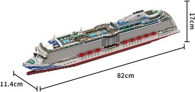 Modubrix Mocs Building Blocks Royal Princess Cruises Bricks Toys Kits 4595 Parts