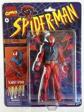 SCARLET SPIDER Hasbro 2024 Marvel Legends Spider-Man Retro Card 6 Figure MOC