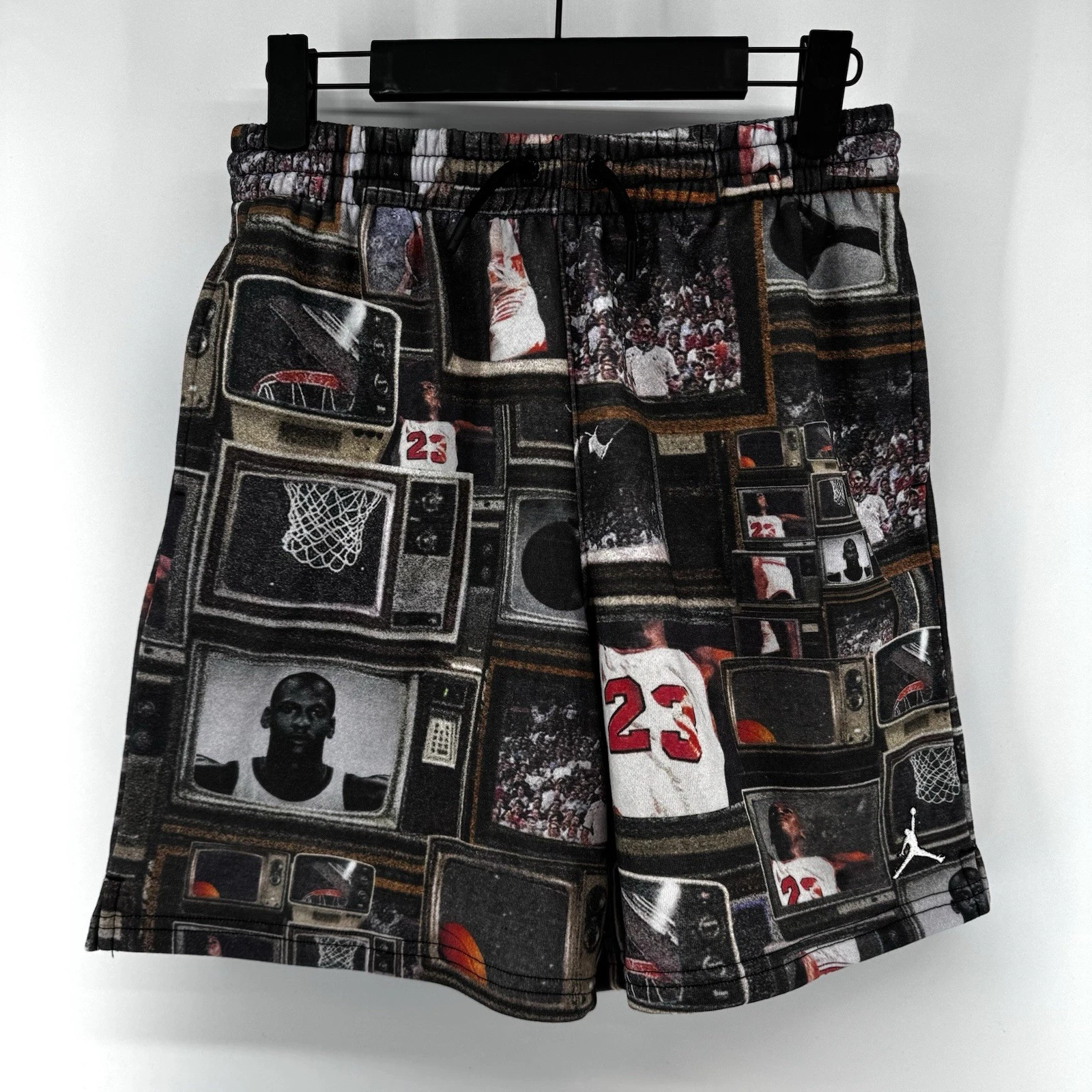 Jordan Kids' Brooklyn Printed Fleece Shorts Graphic MJ Size Large