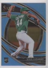 2020 Panini Select Premier Carolina Blue Prizm 5/35 Jesus Luzardo #132 0px3