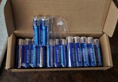 AAA Alkaline Batteries 24 Pack Powermax Battery 10 Year Shelf Life Long Lasting