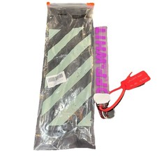 Off White Industrial Keychain Purple with Metal Clasp New With Ziptie