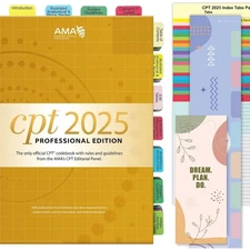 Upgraded Index Tabs for CPT 2025 Professional Edition, Complete CPT Book Tabs...