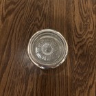 Set of 7 FRANK WHITING Sterling Silver & Crystal Glass COASTERS Beaded Rim #4 — photo 2