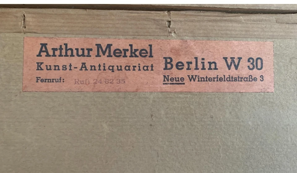 Franz Marc "Antilope" alter 40er Jahre Repro Print - Bild 2 von 4