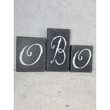 Life is Enchanted Wood Halloween Block Letters BOO Rustic Farmhouse Decor