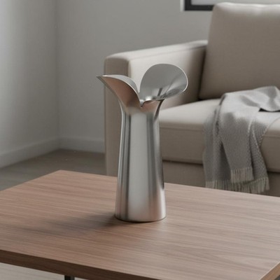 Edelstahl Vase minimalistisch & Design Blumenvase pflegeleicht