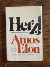 HERZL by Amos Elon 1975 First Edition Hardcover Book 
