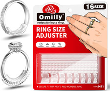 Ring Size Adjuster for Loose Rings, 16 Sizes Ring Spacers  Spiral Guards, 2 Sty