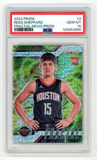 2024 Prizm Reed Sheppard Fractal Mojo Prizm Rookie RC /25 #2 PSA 10 Low Pop 2