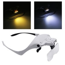 LED-Leselupe 1,0 x 1,5 x 2,0 x 2,5 x 3,5 x zum Schminken