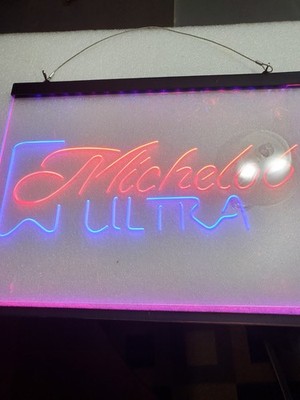MICHELOB ULTRA LED Neon Light Wall Sign Lamp Beer Caver 16'' X 12''
