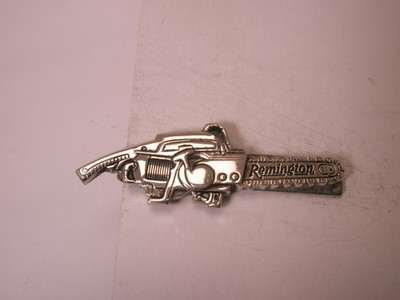 Remington Chainsaw Saw Vintage SMALL Tie Bar Clip gas power logging tools