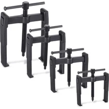 4 Pcs 2 Jaw Gear Puller Set Steel Removal Tool Adjustable for Pulleys Flywhee...