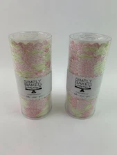 Simply Baked 40 Paper Baking Cups Pink & Green Flowers Leaves 5oz 2 Packages