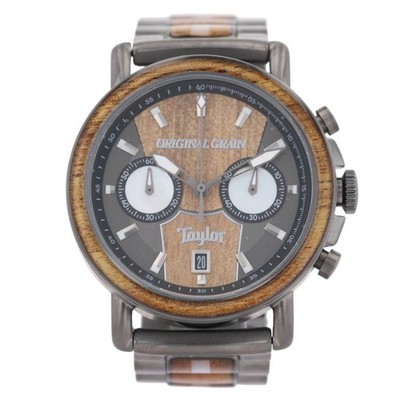 Original Grain Taylor Guitars Koa Gunmetal w / Urban Ash Dial Quartz Men's Watch