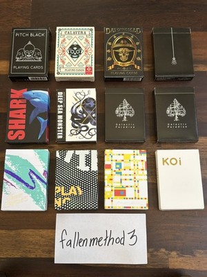 Bundle of Custom Playing Cards *See Description for Exact Deck Names/Info*