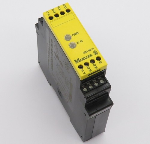 Klöckner Moeller ESR4-NO-31 Sicherheitsrelais 3S+1Ö Safety Relay 3NO+1NC 24V UC - 第 1/8 張圖片