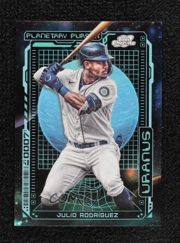 2023 Topps Cosmic Chrome Planetary Pursuit Uranus Julio Rodriguez